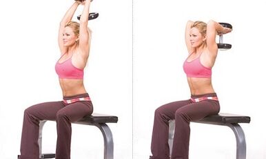 Arm flexion and extension to reduce weight